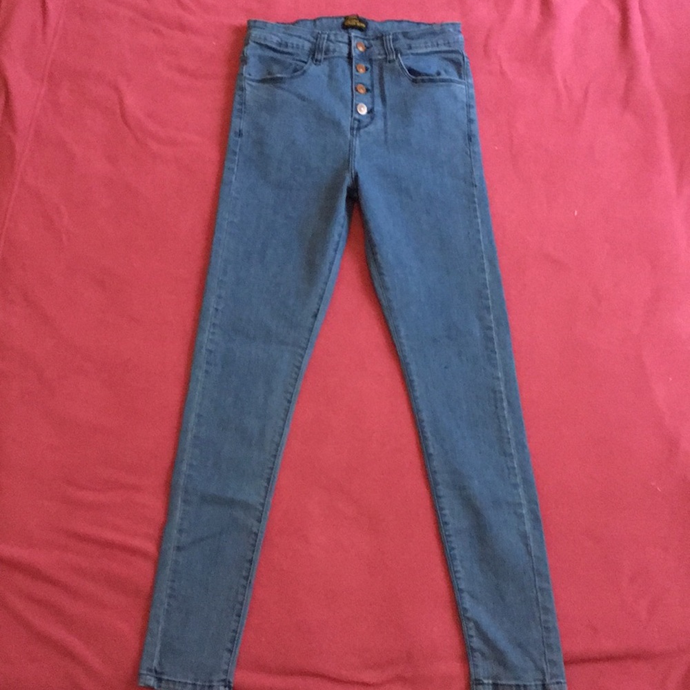 Forever 21 Premium Denim High Waist Skinny Jeans